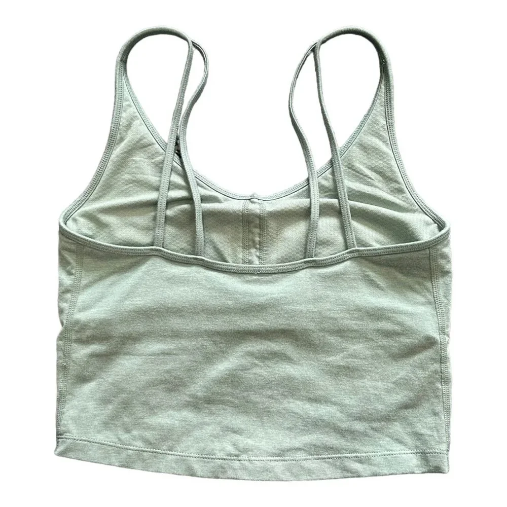 VUORI WOMENS SPORTS BRA TANK TOP BUILT IN BRA LIGHT GREEN SUPER SOFT.-Sold - Picture 2 of 4